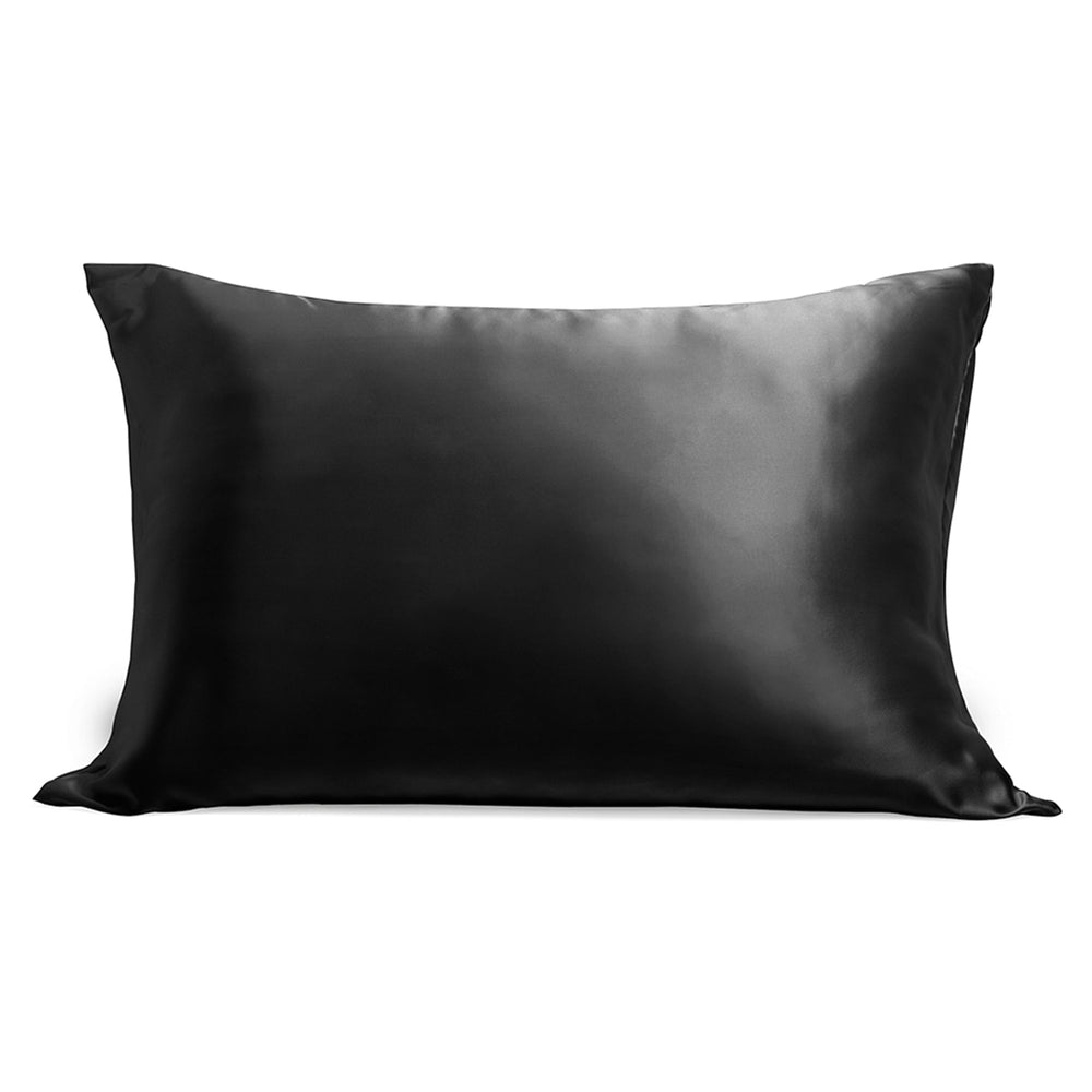 Black 100% Silk Pillowcase