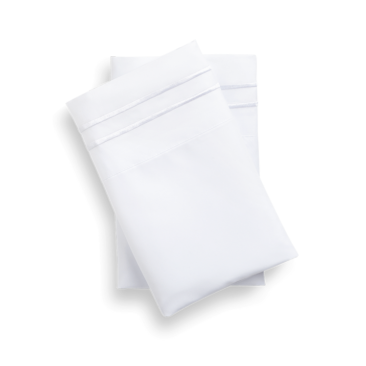 A folded pair of Everyday pillowcases.